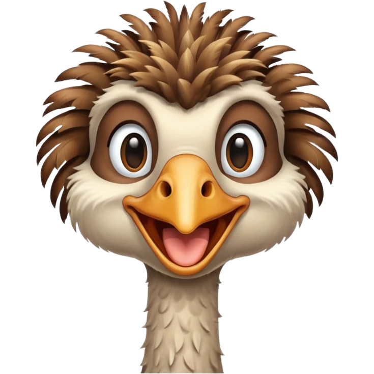 Je voudrais un emoji d'une autruche merci emoji