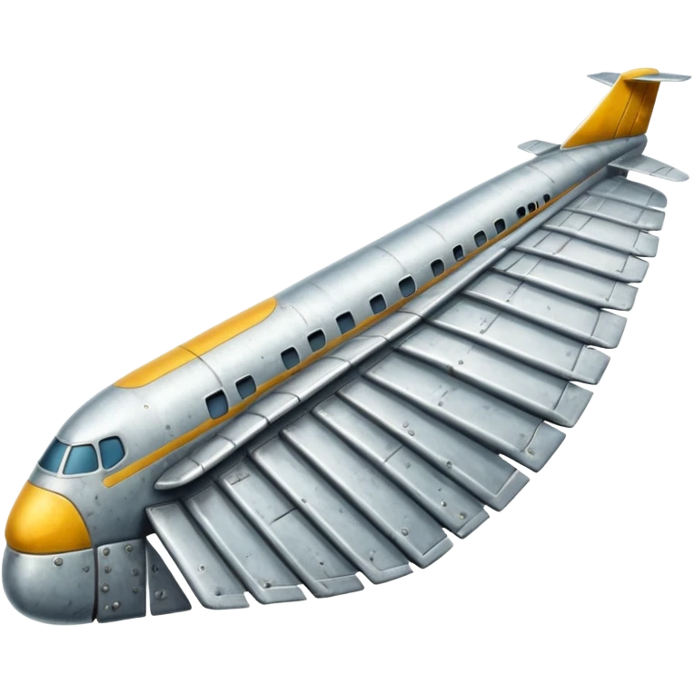 generate ultra realistic airplane wing  without air plane emoji