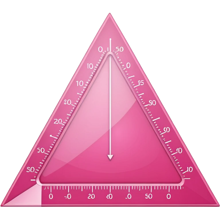 mac os icon, protractor, triangle, pink emoji