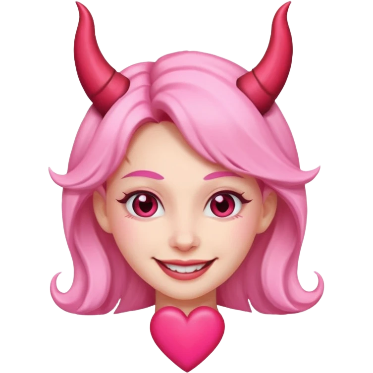  😈🩷 emoji