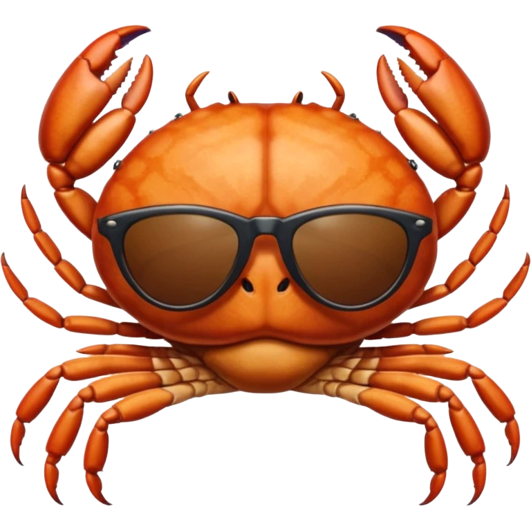 Alaska crab female and male are moving wearing a sunglass and 海港薈 emoji