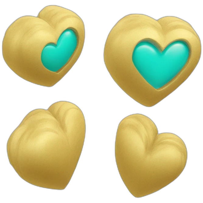Cœur turquoise emoji