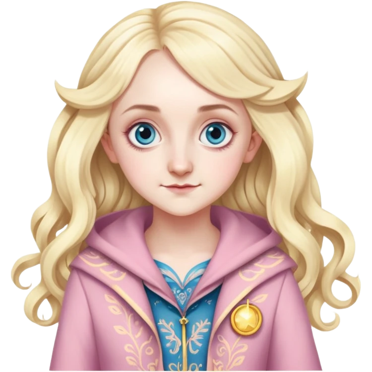 Evanna Lynch is Luna Lovegood in harry potter emoji