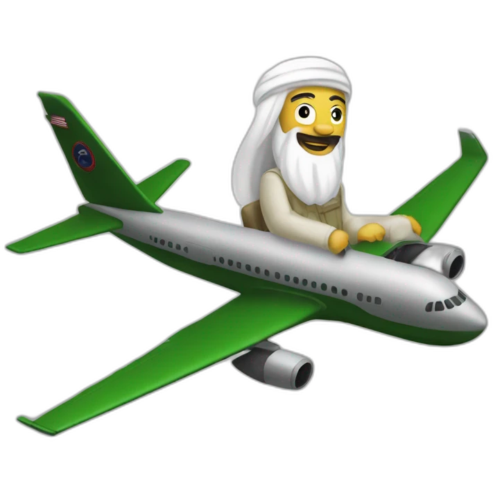 benladen sur un avion emoji
