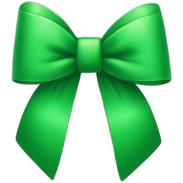 green bow emoji