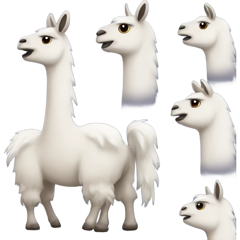 Hyper llama emoji