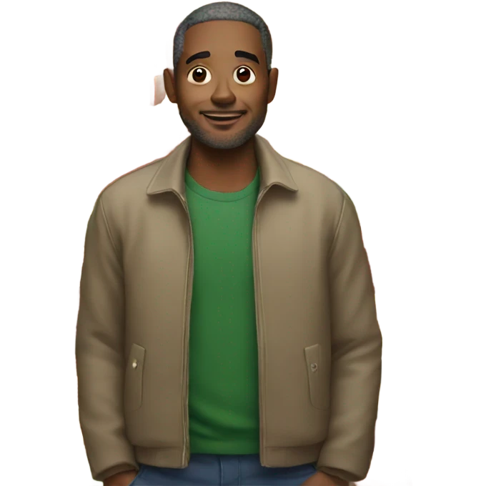 Man with a lot of Christmas presents  emoji