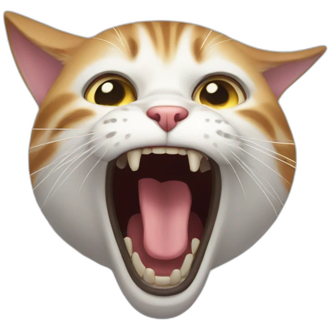 screaming cat emoji