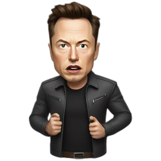 Angry Elon Musk emoji