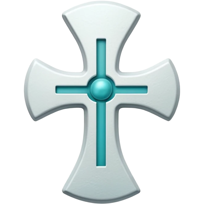 medical cross with a hernia bulge illustration emoji