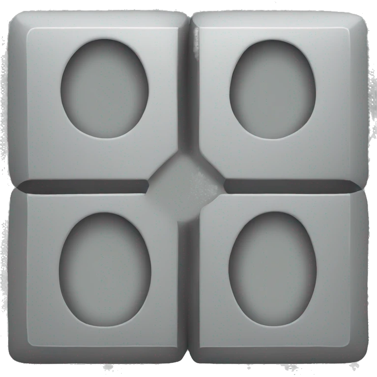 A dividing icon with grey box behind emoji