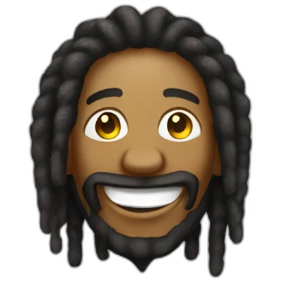 rastaman with a smile emoji