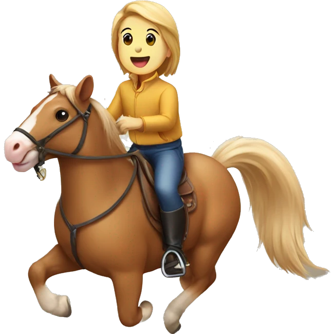 Hamster riding a horse  emoji