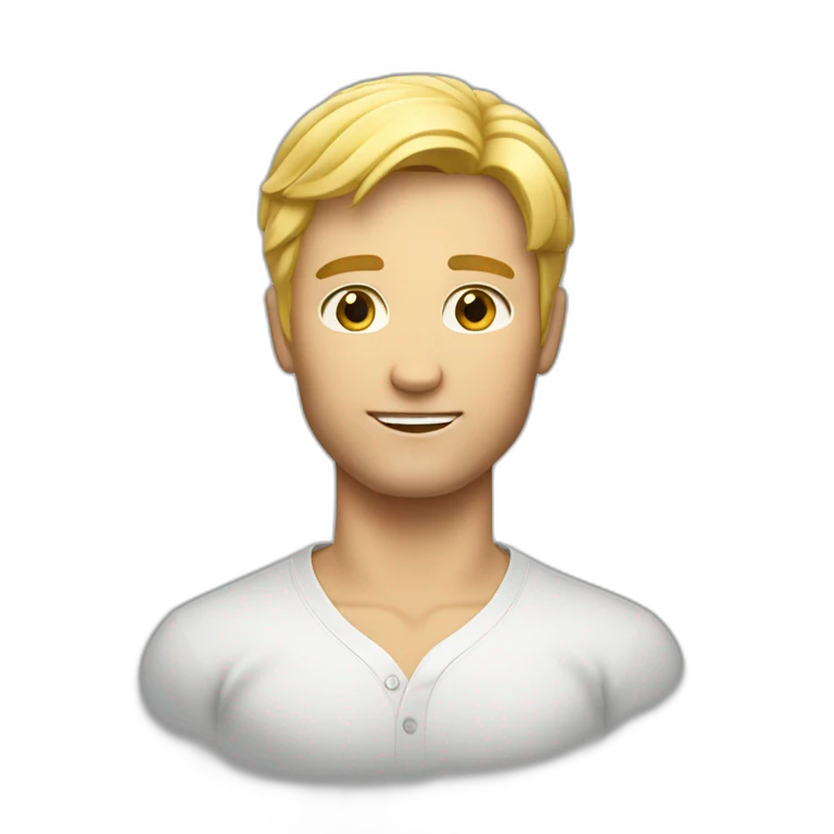 Homme blond karaté emoji