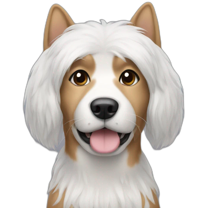 dog with white hair emoji