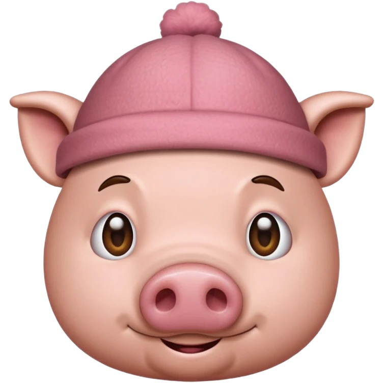 Crap emoji wearing pig hat emoji