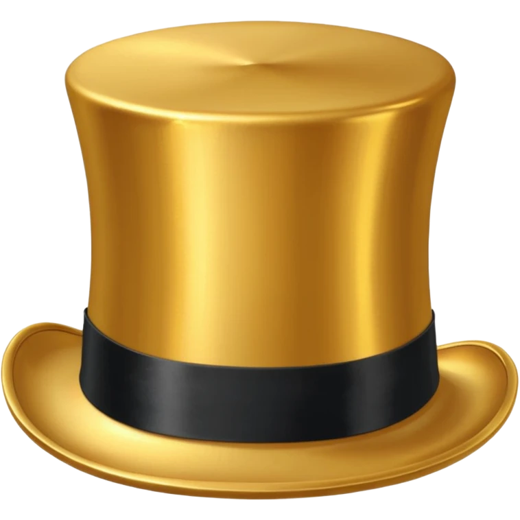 Top hat gold emoji