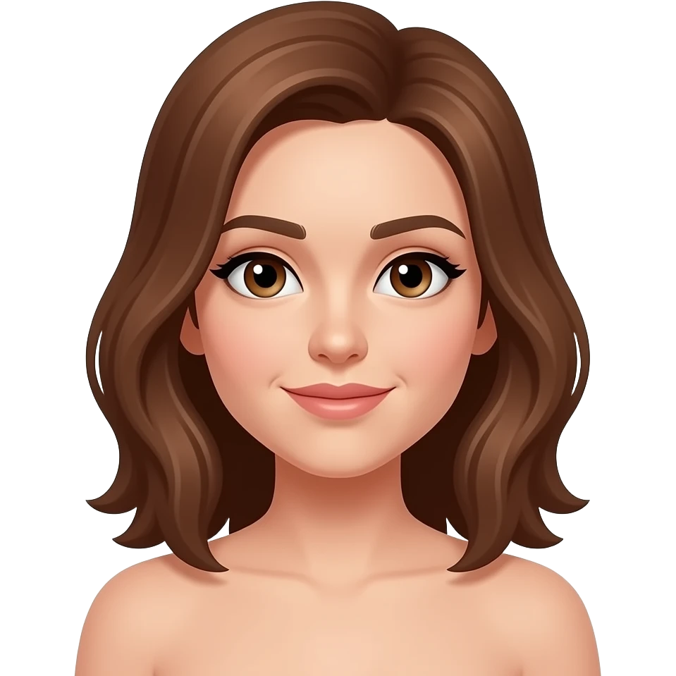 geek, femme, châtain clair, cheveux mi-long emoji