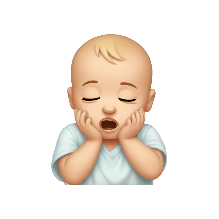 Crying baby emoji