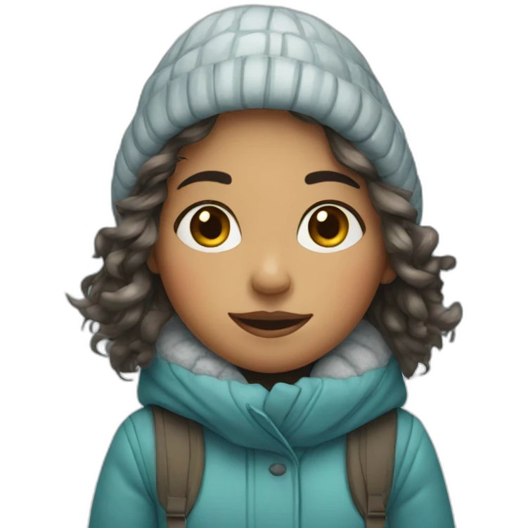 Girl in winter emoji