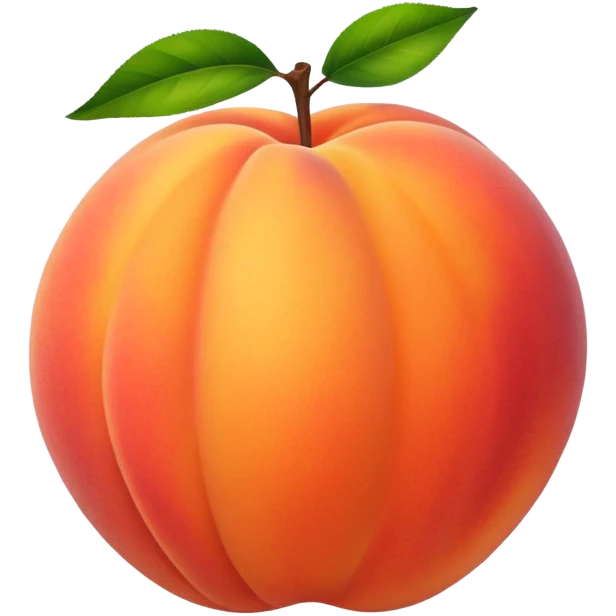 flat peach emoji