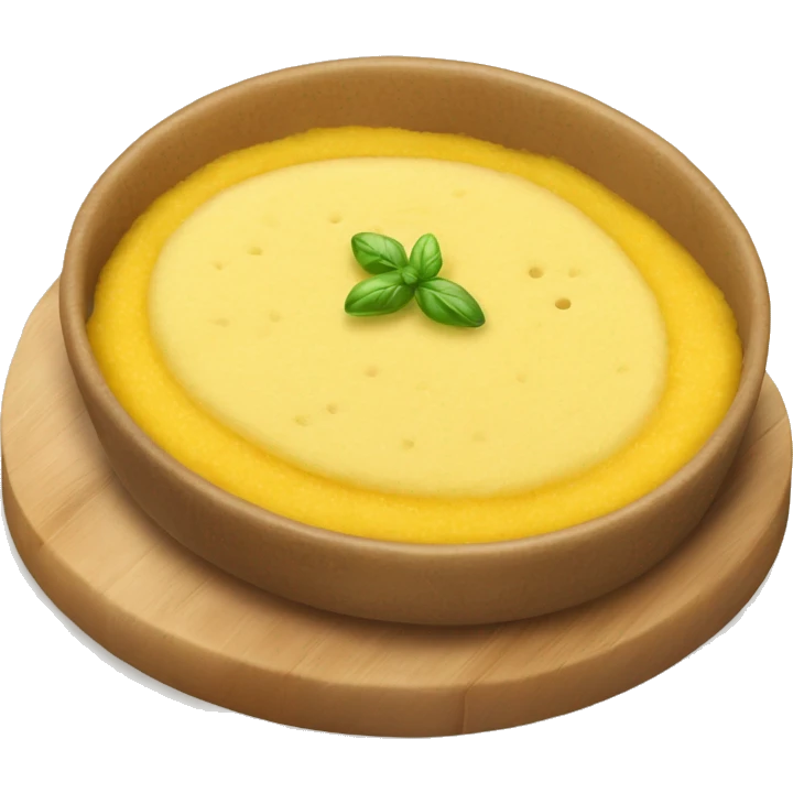 Mamaliga Polenta Romanian dish. Add some grill stripes and some grated cheese emoji