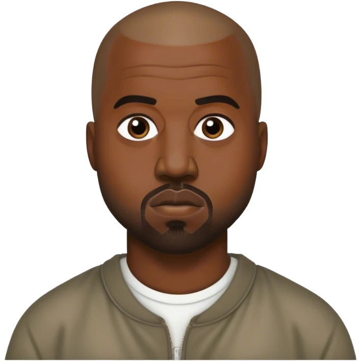 Kanye west but bald emoji