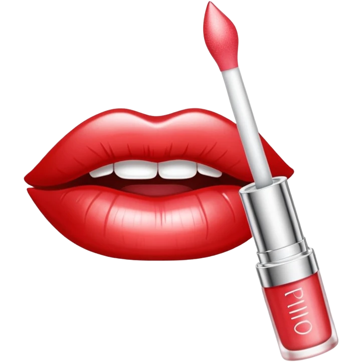 lip gloss emoji that says rhode  emoji