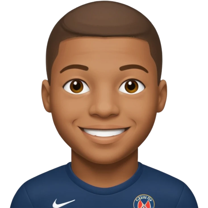 Fait moi un emojis de mbappe emoji