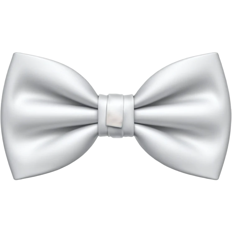 White bow tie like iPhone bow tie emoji