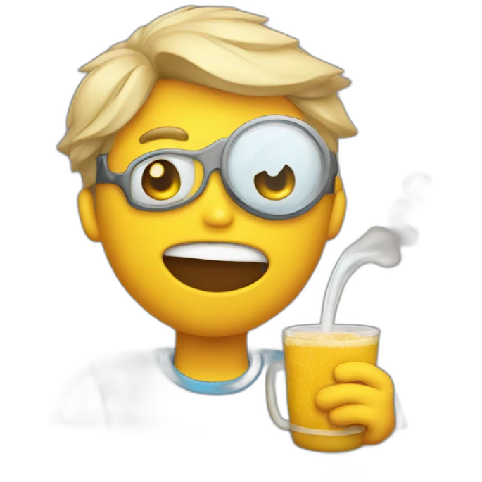 un termo y un mate emoji