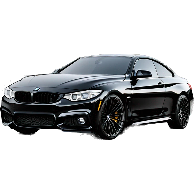 Black bmw 440i with tint , loaded on BBS wheels emoji