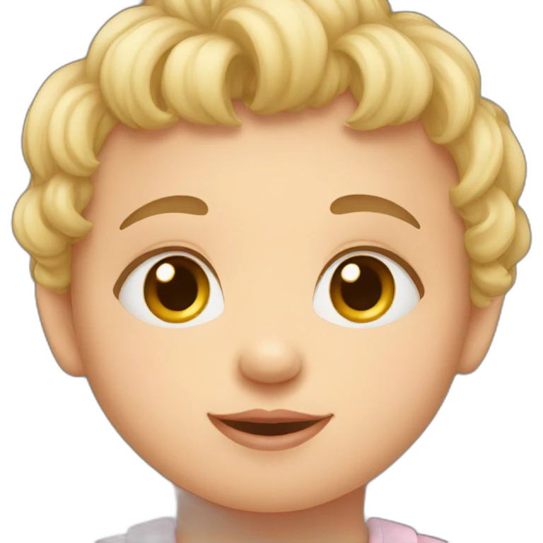 Baby face emoji