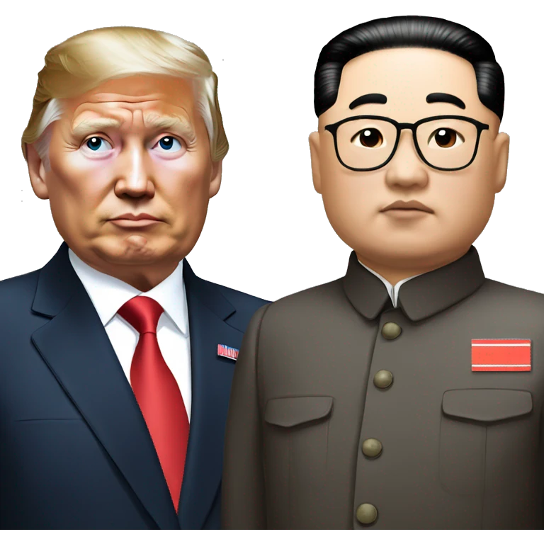 President of Russia and north Korea  emoji
