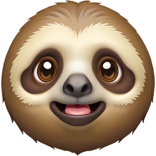 Cinematic Comical Sloth Portrait Emoji, Head tilted dramatically with an exaggeratedly shocked expression, featuring a slow, adorably sluggish form with wide, comically expressive eyes full of humorous disbelief, Simplified yet hilariously expressive features, highly detailed, glowing with a slightly sassy, lazy glow, high shine, dramatic yet playful, stylized with an air of quirky, unhurried attitude, soft glowing outline, capturing the essence of a meme-worthy sloth that looks ready to side-eye its way into viral fame! emoji