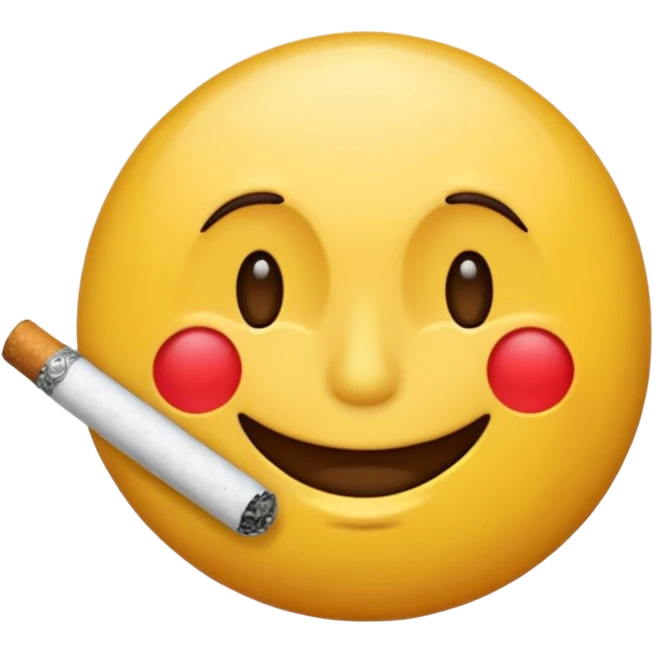 maak een emoji die een sigaret in zijn mond heeft emoji