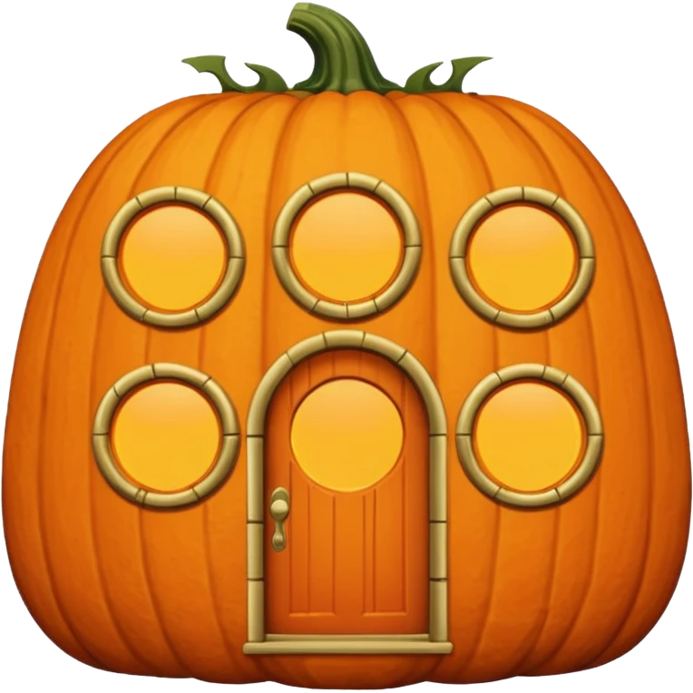 Maison citrouille emoji