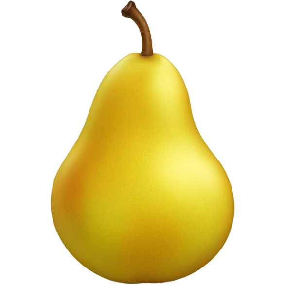 Yellow pear emoji