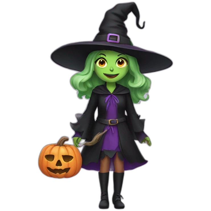 halloween witch emoji