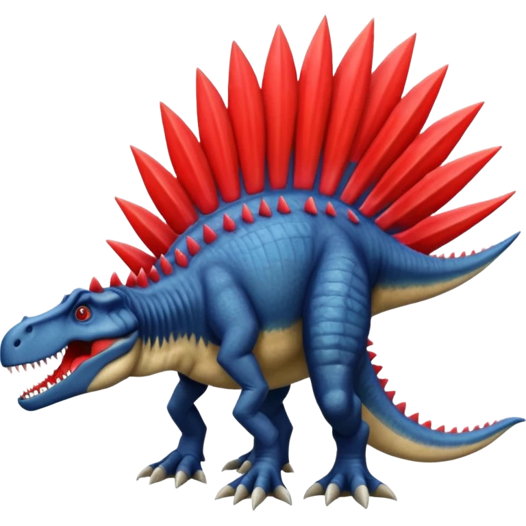 Spinosaurus with a large red spine emoji