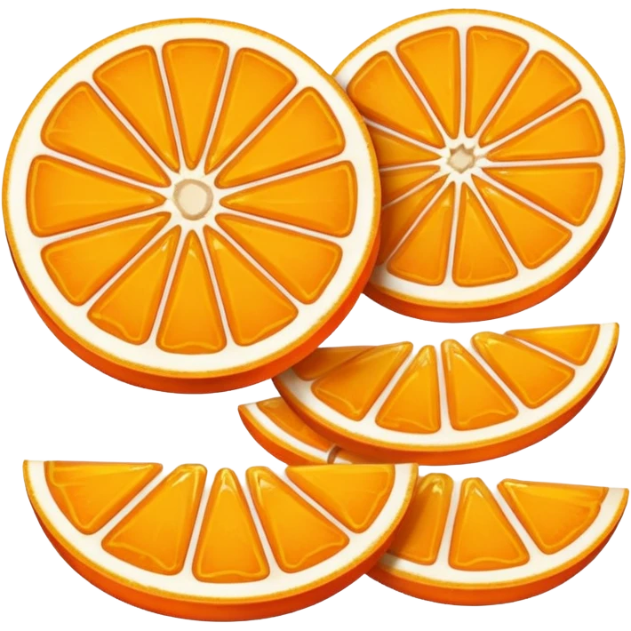 Orange slices candy emoji