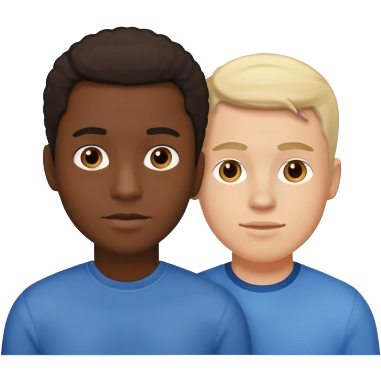 black male and white male sex emoji