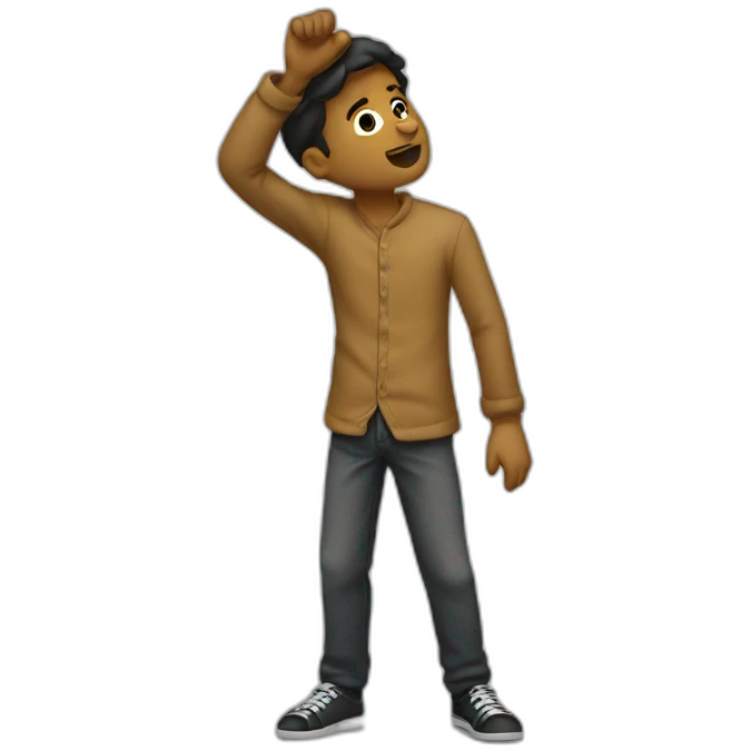 Homme qui dab emoji