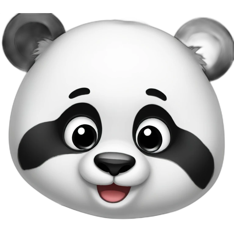 Panda saying bye emoji