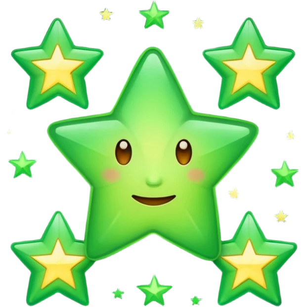 estrelas verdes emoji