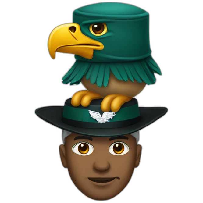 Oppenheimer with eagles hat emoji
