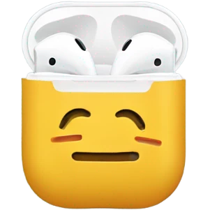 airpod with earwax on it  emoji