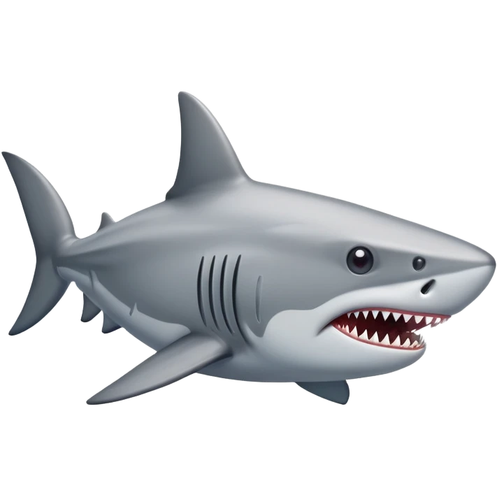 A walking shark emoji