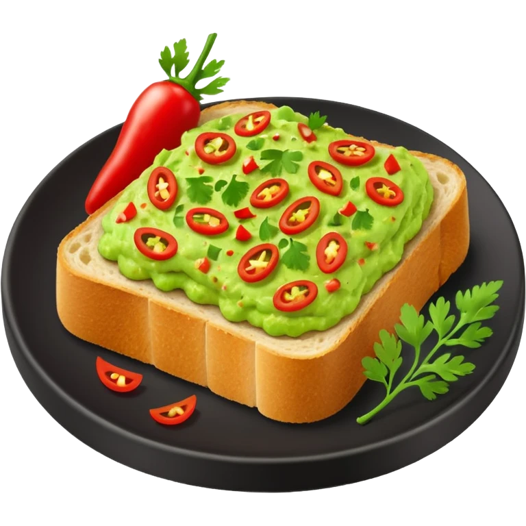 guacamole toast  emoji