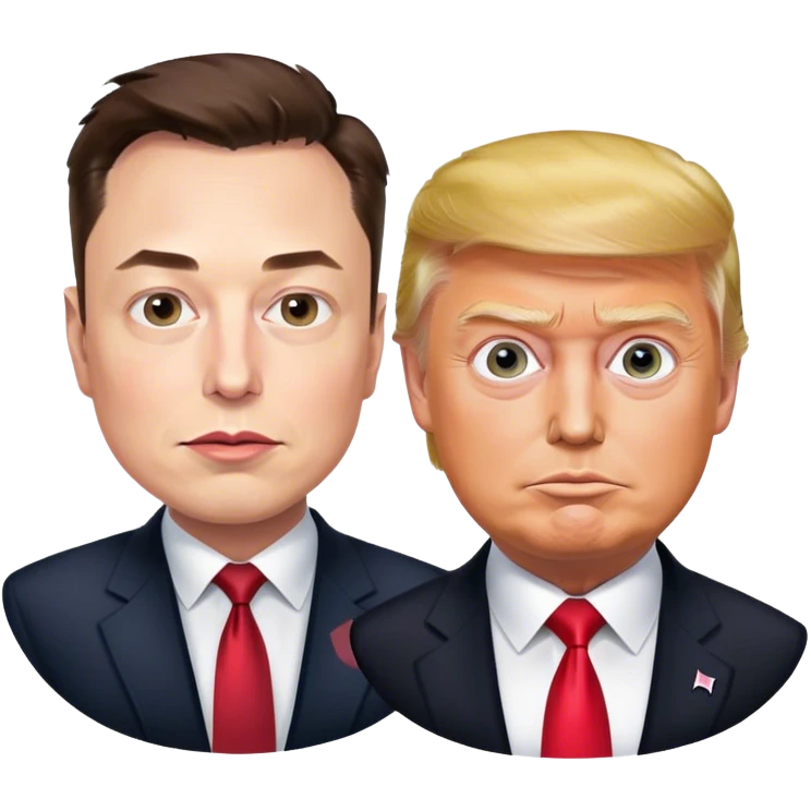Elon and trump making spyware emoji